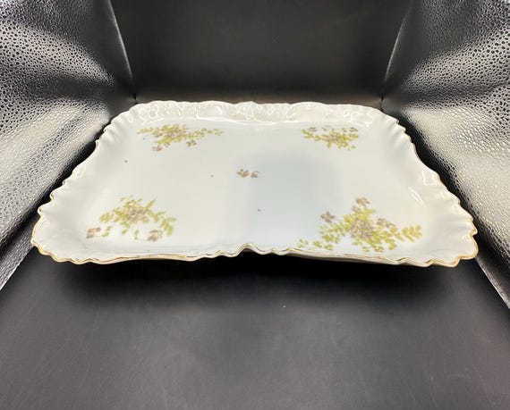 Large dressing table vanity tray Bavarian China Germany