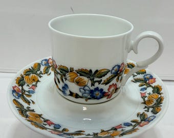 Cup and Saucer espresso demitasse Krautheim Germany Murillo pattern