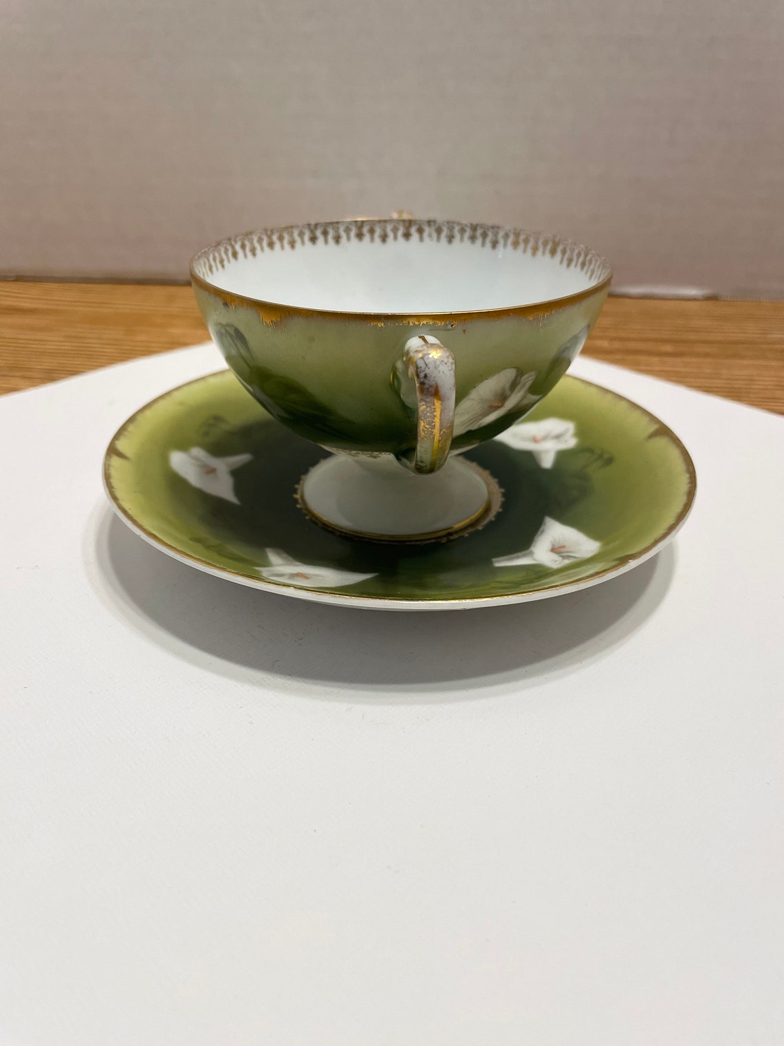 Bavarian 2 Handled Bouillon Cup and Saucer Philip Rosenthal Etsy