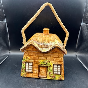 English Thatched cottage biscuit jar cookie jar Price Kensington