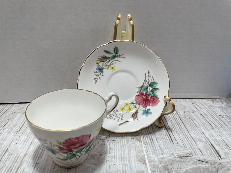 Regency Bone China Made in England Tea Cup Saucer Etsy
