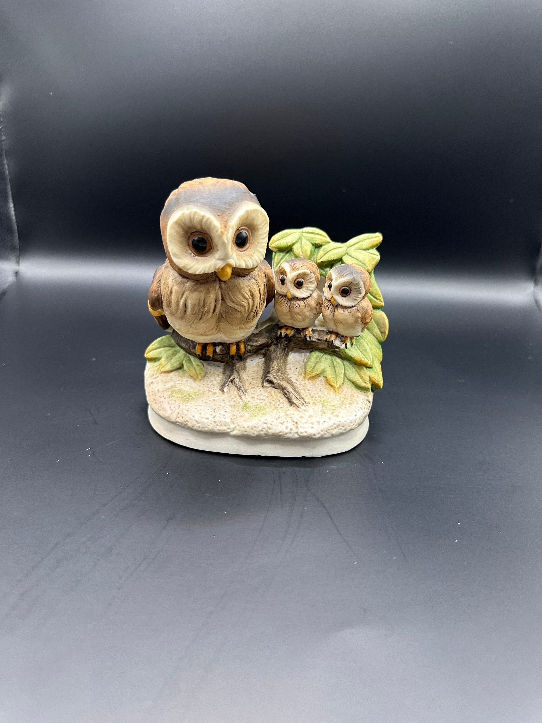 Home Co Mom owl and baby owlets figurine