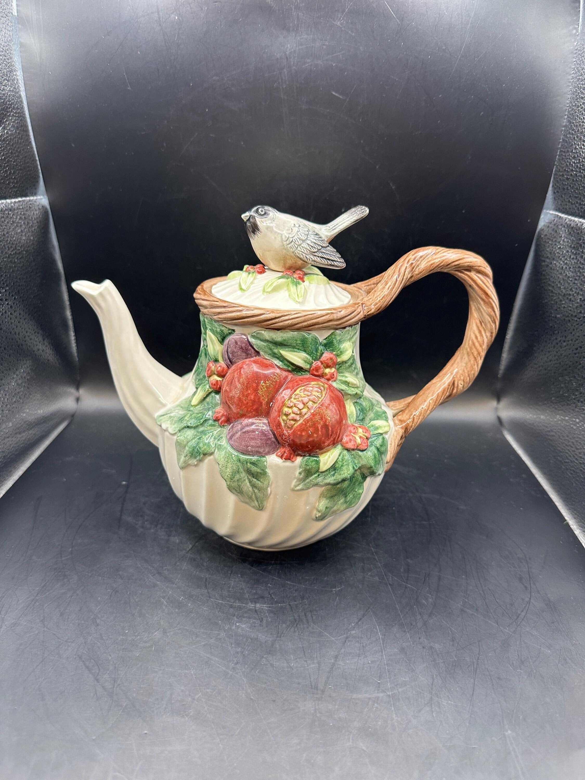 Fitz and Floyd Teapot - Etsy