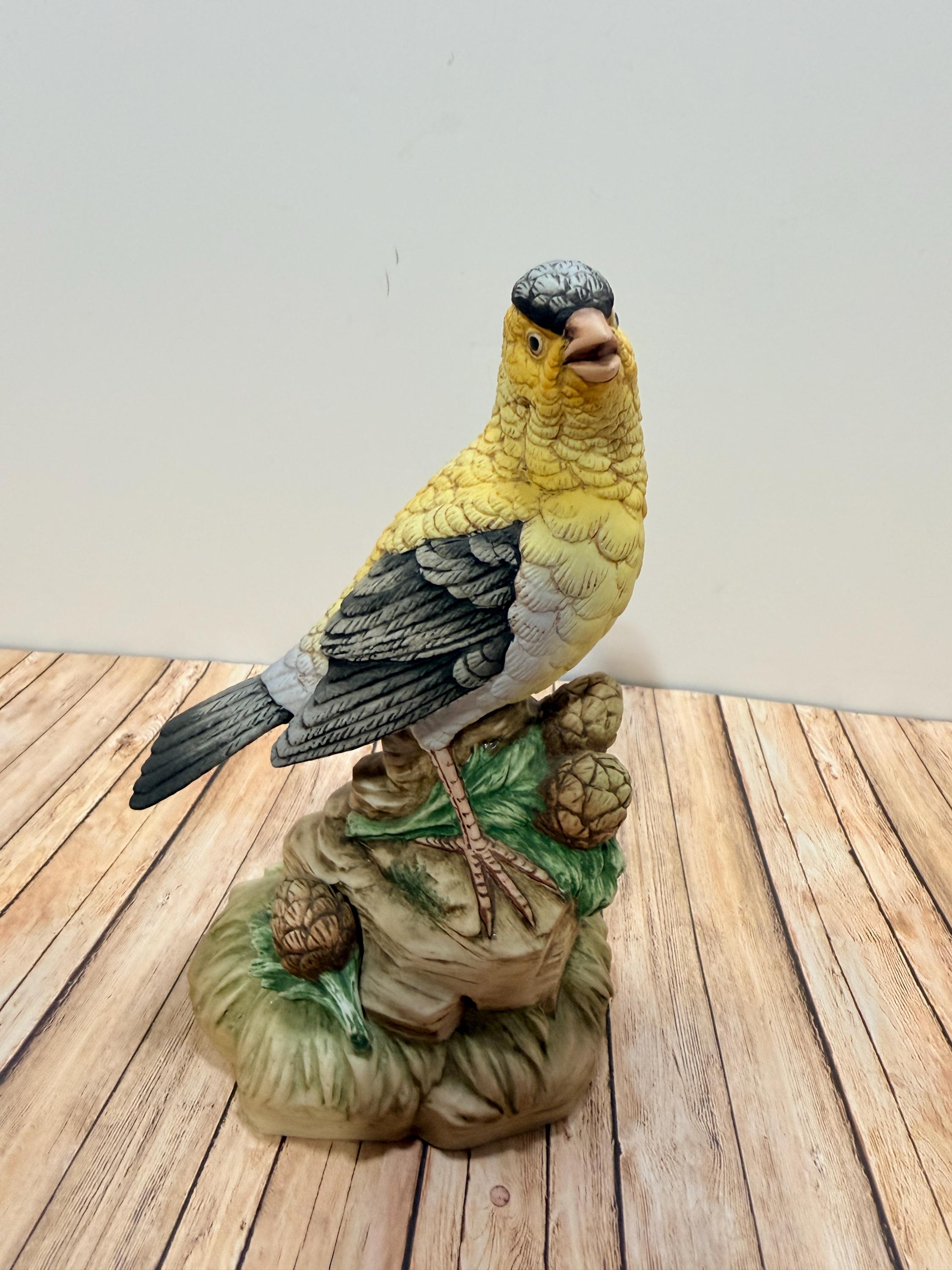 Ceramic Gold Finch Bird Figurines - Etsy