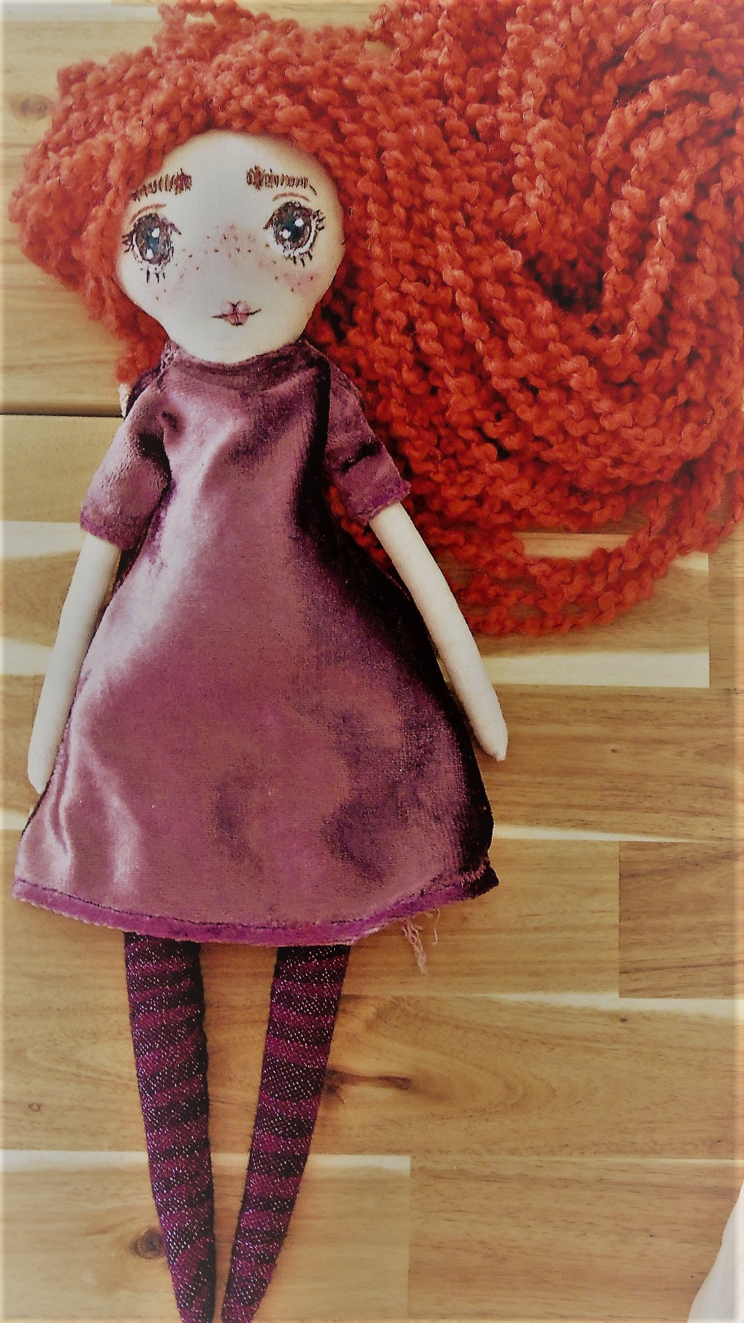 Handmade Doll Cotton Doll Rag Doll Fabric Doll Etsy