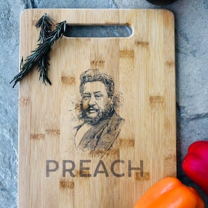 Unique Personalized Spurgeon Bamboo Cutting Board