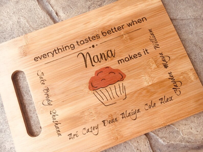 Unique Personalized Bamboo Cutting Board