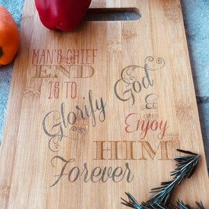 Unique Personalized Bamboo Cutting Board