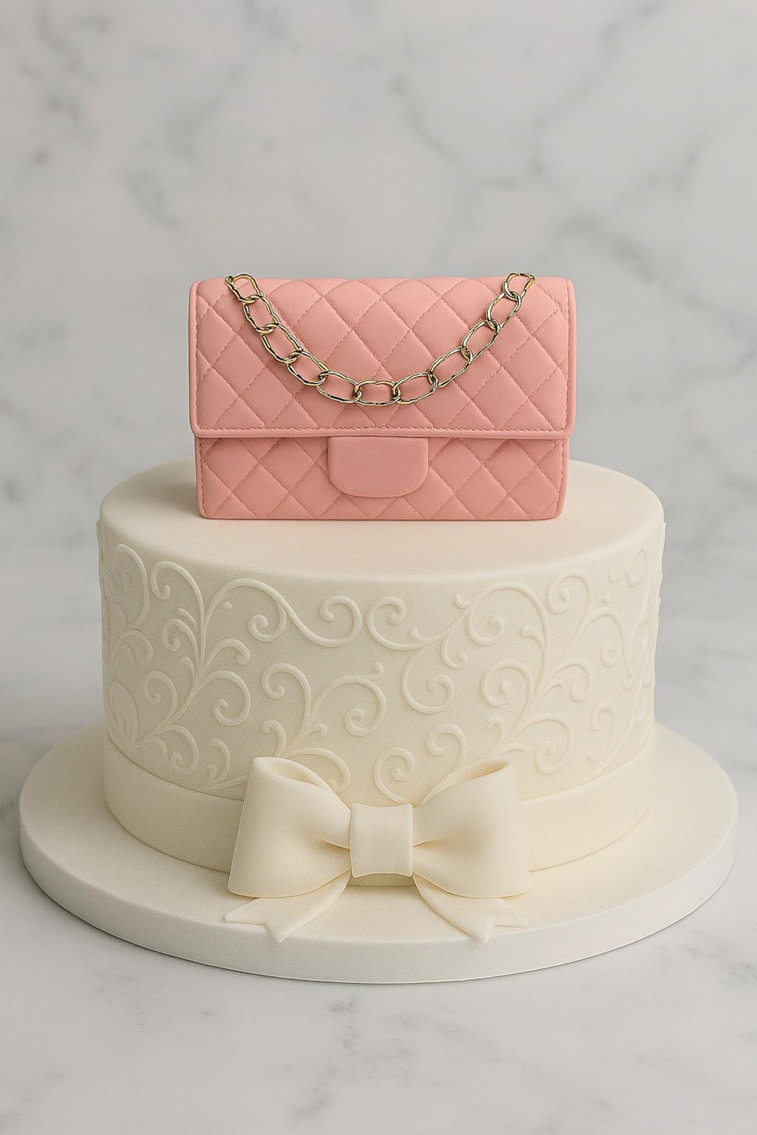 Birthday Cake Fondant Gold Chain Gold Chain Fondant Chain Mold