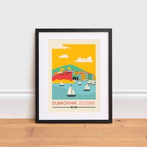 Dubrovnik Print - Dubrovnik Old Town Poster - Dubrovnik Wall Art Print | Travel Poster