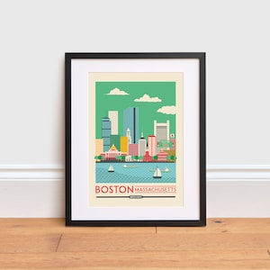 Boston Print - Cartel de EE.UU. / Cartel de viaje