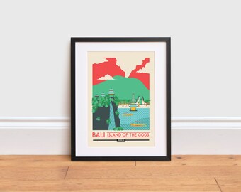 Bali Print - Indonesia Poster | Travel Poster