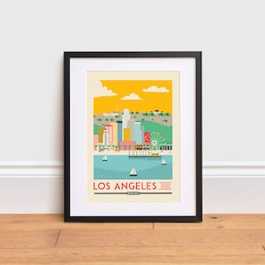 Los Angeles Print - Los Angeles poster - LA Print - USA Poster | Travel Poster