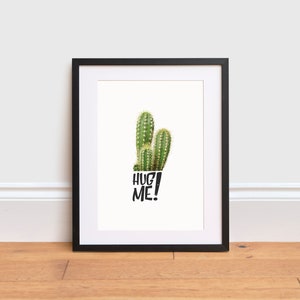 Kaktus Poster - Kaktus Illustration Druck | Zitat Druck