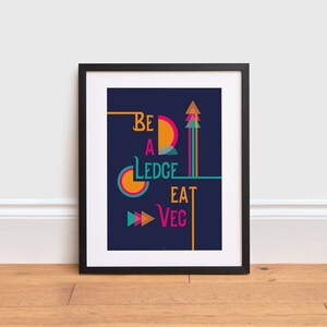 Vegan Print - Vegan Gift - Vegan Print - Vegan vibes - Vegan Wall Art | Animal Rights Activist Print