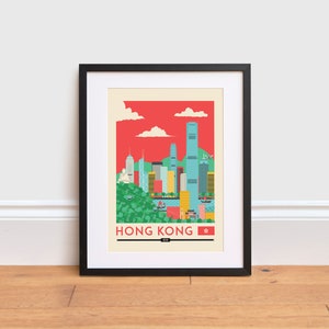 Poster de Hong Kong - Affiche représentant Hong Kong | Poster Voyage