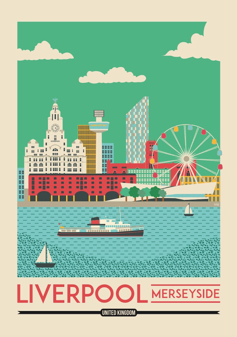 Liverpool Print Liverpool Poster Liverpool Wall Art Print Etsy UK