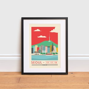 Impresión de Seúl - Cartel de Corea del Sur / Cartel de viaje