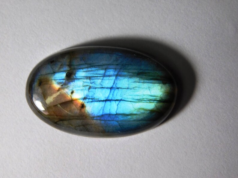 R-4388 Labradorite Cabochon loose gemstone,Spectrolite Labradorite loose 44 Cts Natural Multi Flash Labradorite Gemstone VERY NICE!