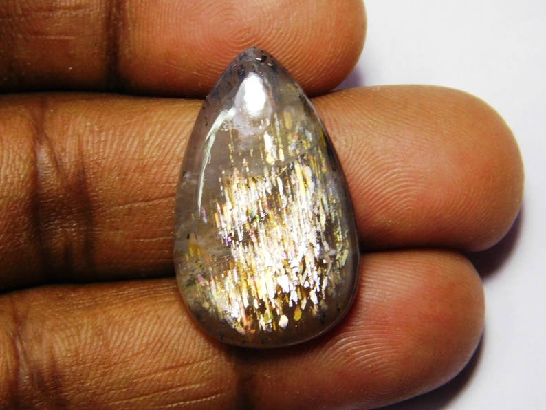 R-3247 Rainbow lattice sunstone gemstone Moonstone sunstone loose stone Natural Sunstone Moonstone Sun stone moonstone cabochon 19 Cts