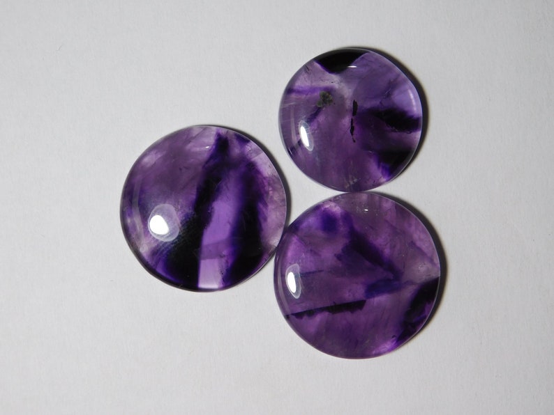 Amethyst Loose Stone For Jewelry 03 Pcs Natural Purple Amethyst Gemstone 69 Cts R-8636 Top Quality Amethyst Lace Agate Cabochon