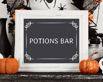 Witches Brew Printable Wall Art Happy Halloween Kitchen - Etsy