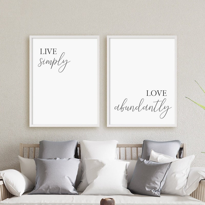 Live Simply Art - Etsy