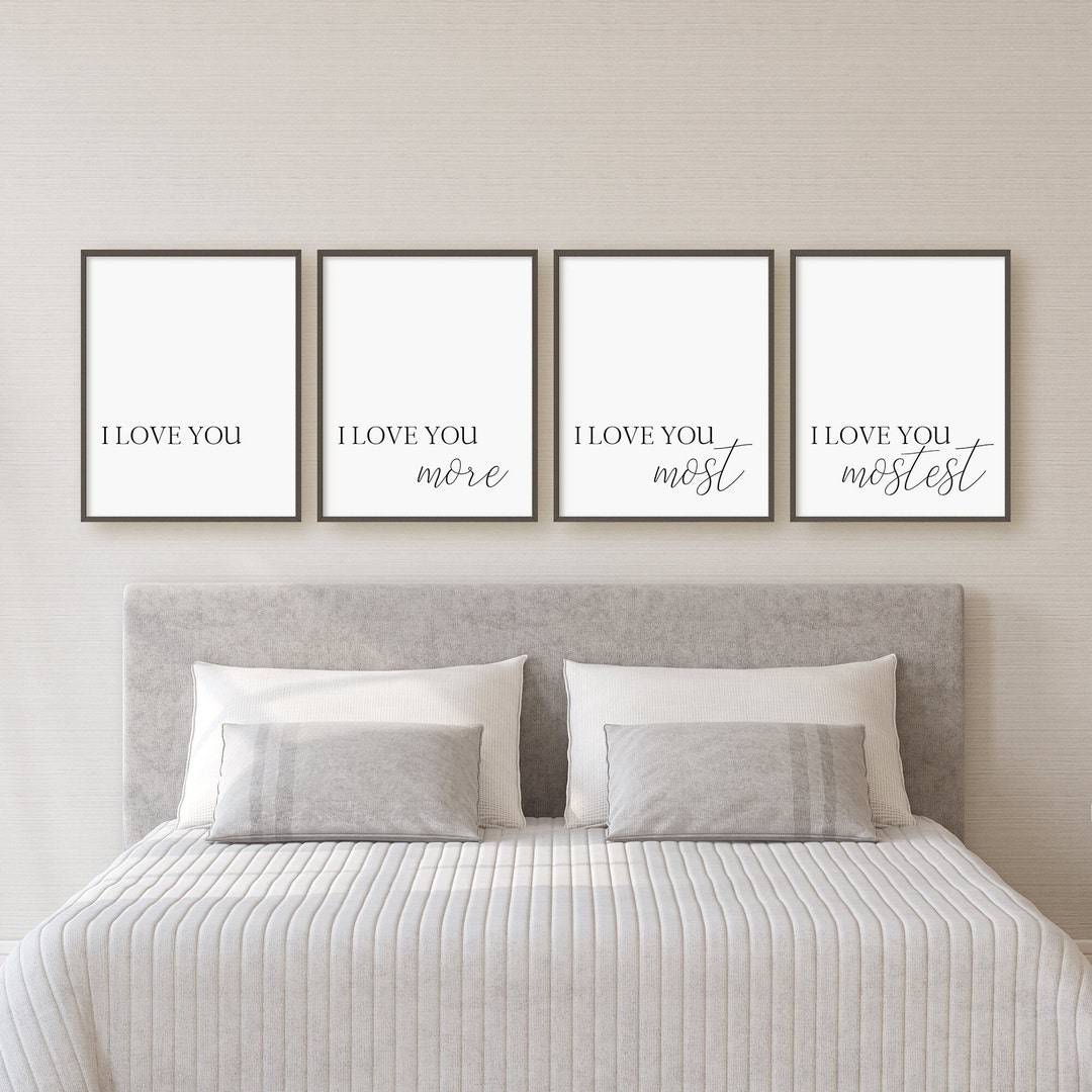 I Love You Print Set, I Love You More, I Love You Most, I Love You ...