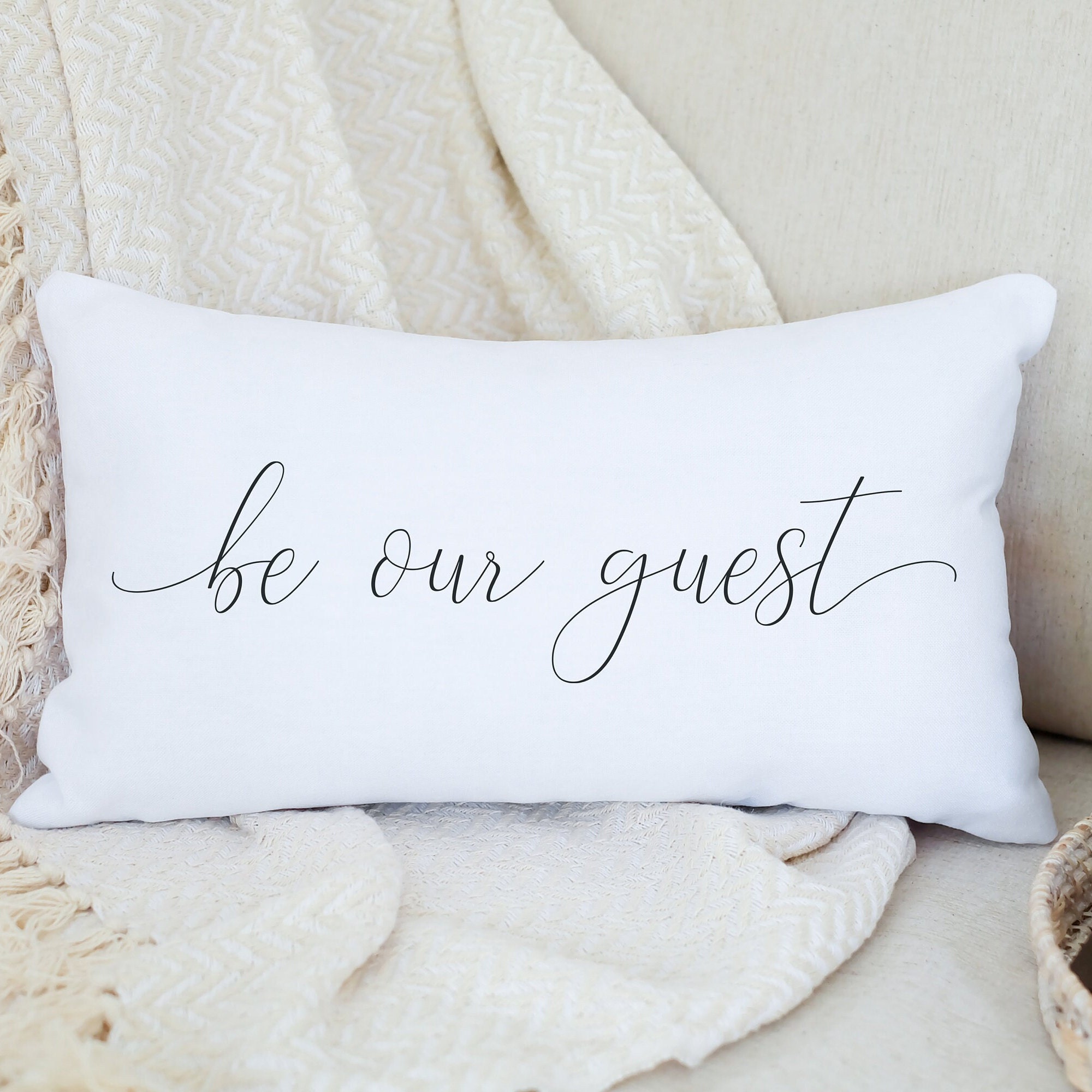 Be our guest throw pillow 2025