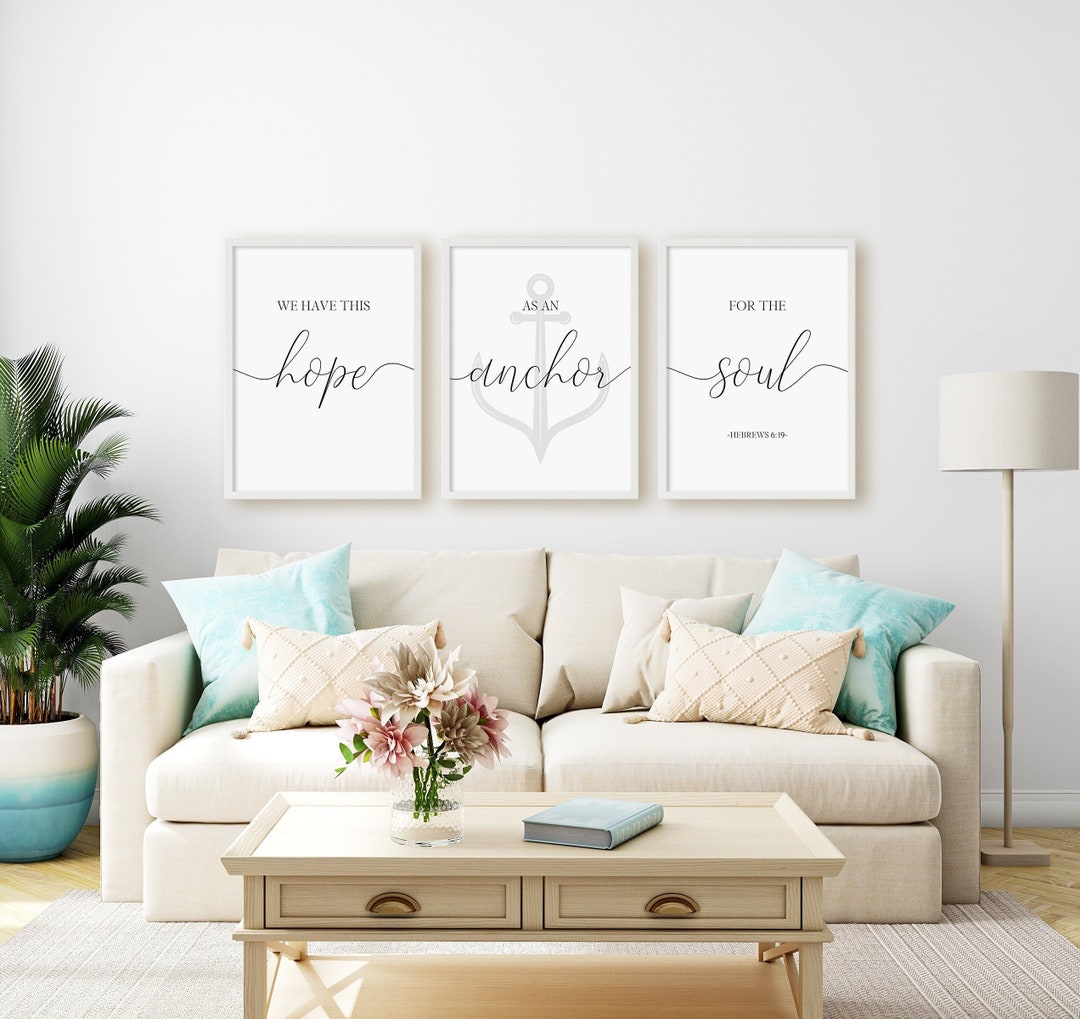 We Have This Hope as an Anchor for the Soul Print Set, Hebrews 6:19 ...