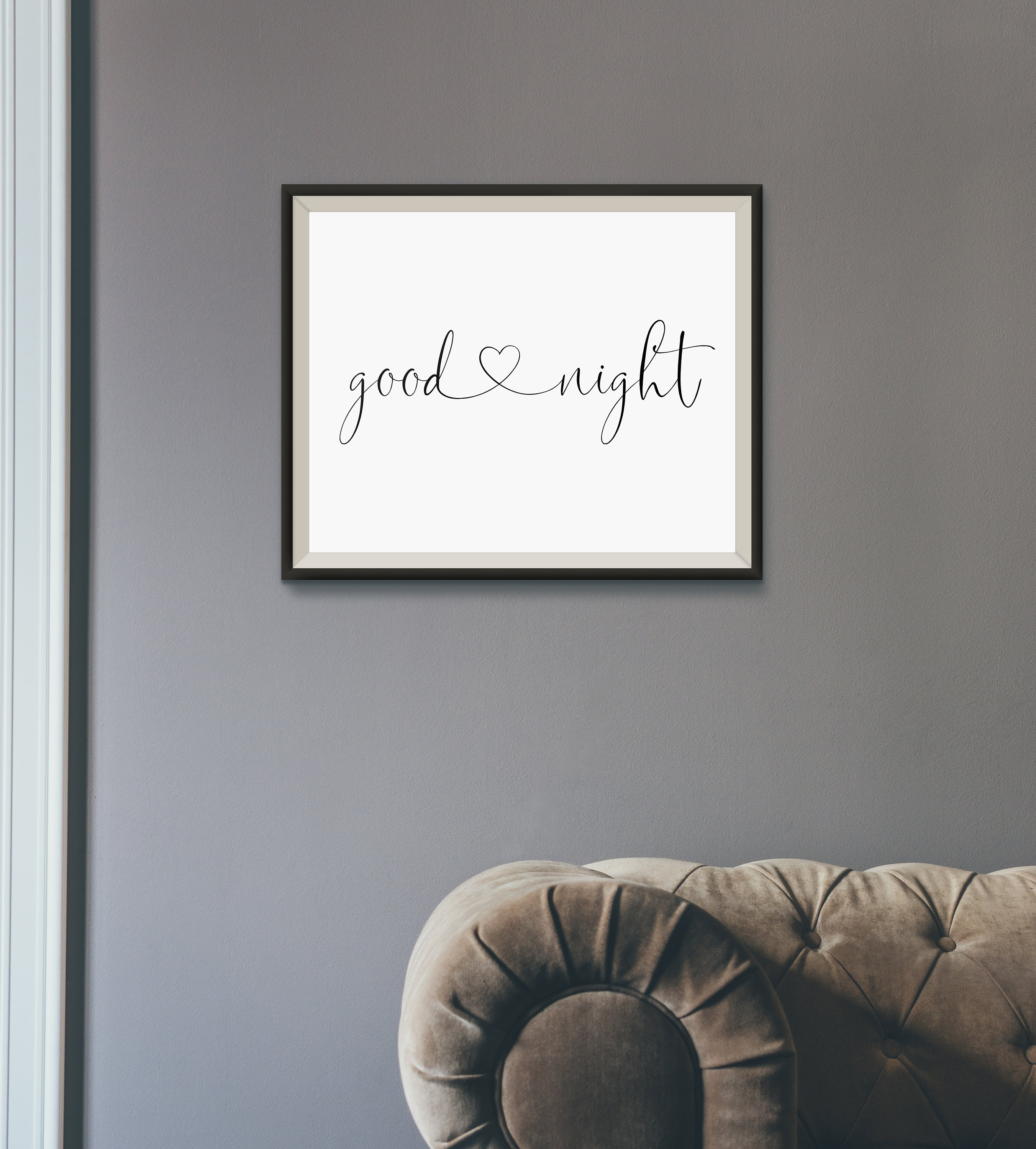 Good Night Printable Wall Art Instant Download Etsy