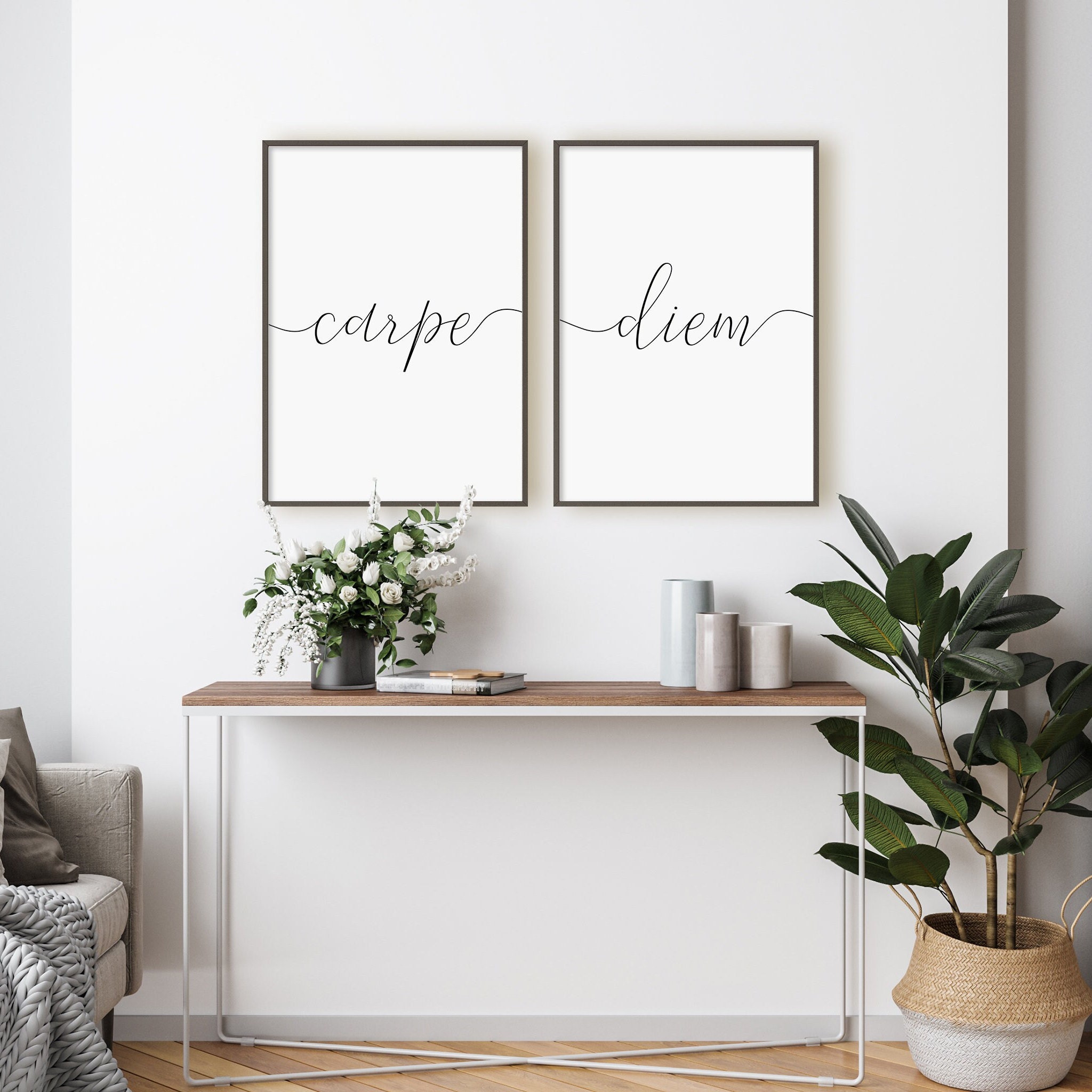 Carpe Diem Print Set, Set of 2 Prints, Seize the Day
