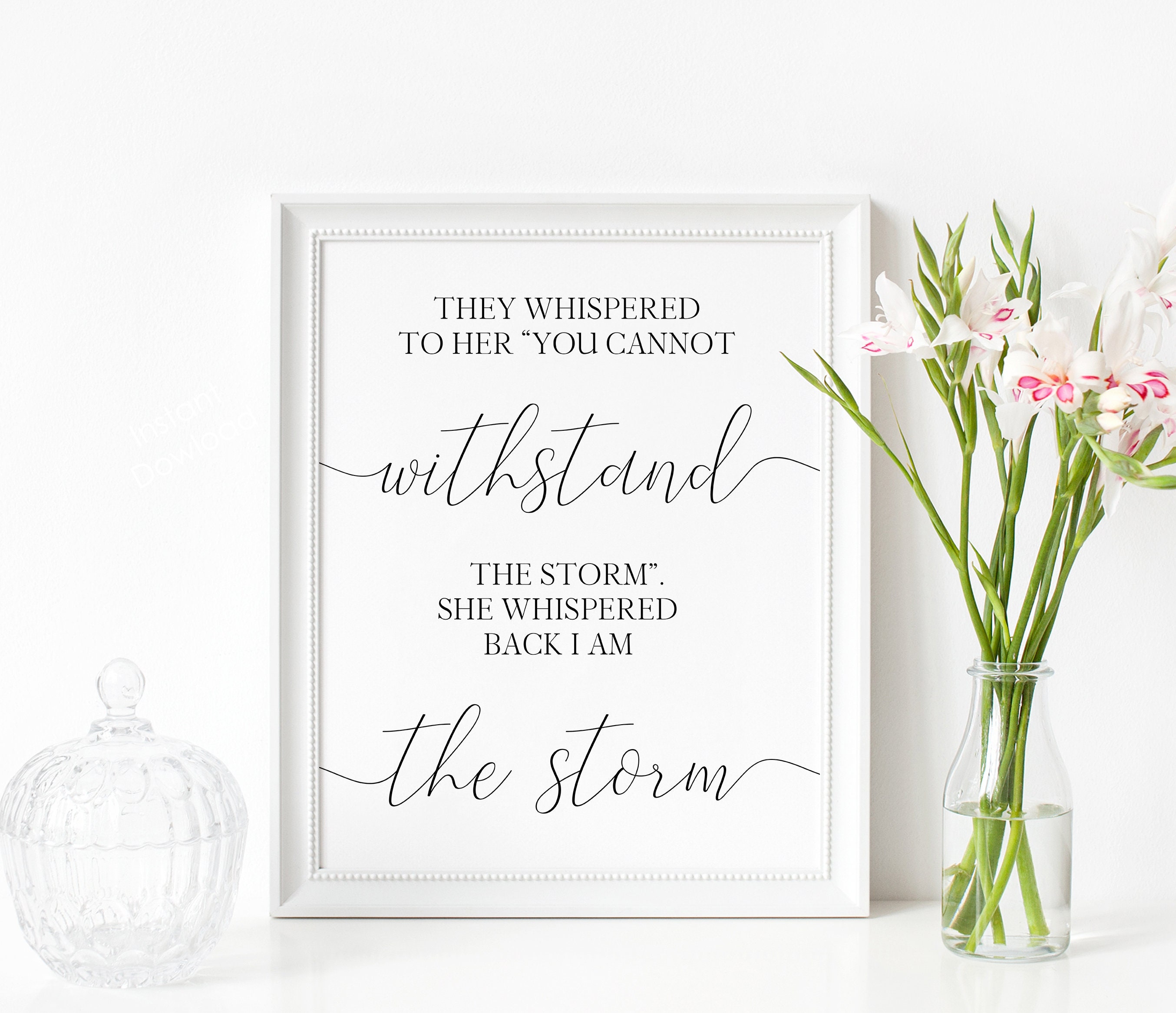 Poster Decorativo Da Parete Con Scritta In Lingua Inglese They