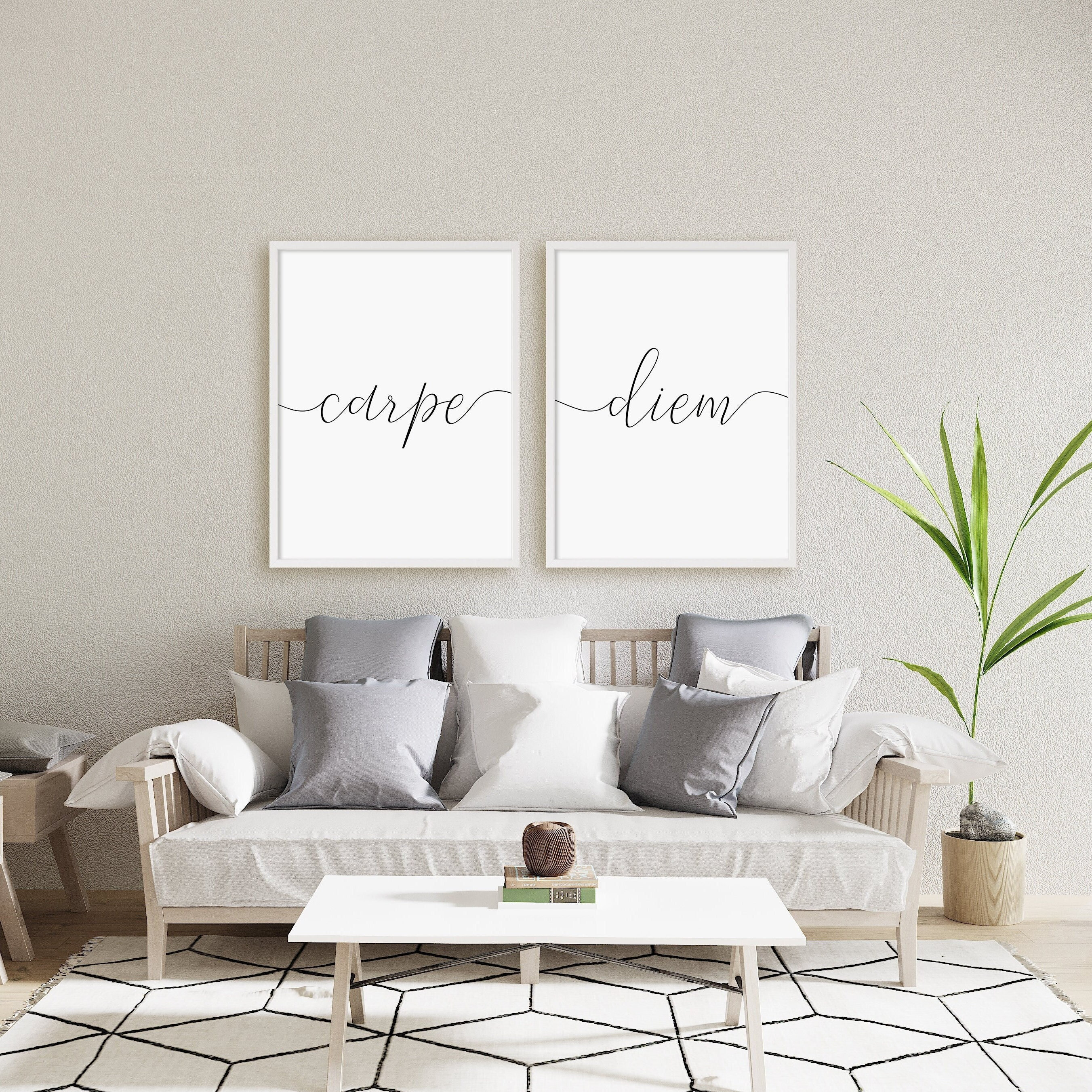 Society6 iPhone4/4S,5用 carpe diem Carpe Diem Print Set, Set of 2 Prints, Seize the Day