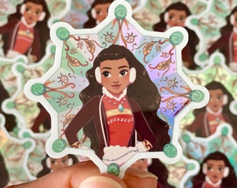 Island Disney Princess Sticker | Hydroflask Sticker | Laptop Sticker | Sticker | Small Gift | Gift | Holographic