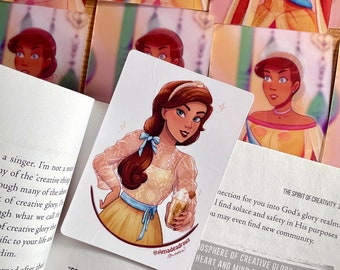 Anastasia Magic Art - Princess Reveal Bookmark | Lenticular Card | Princess Bookmark | Princess Art | Small Gift | Kids Gift |Glitter