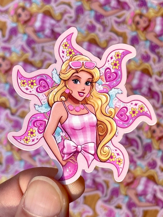 Barbie Summer Pink Dream Sticker Matte Holographic With UV Glow in the Dark Hydroflask Sticker Laptop Sticker Small Gift Kid Gift Etsy Canada