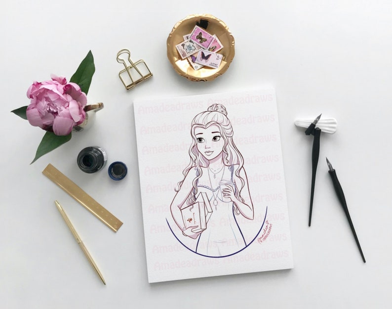 Modern Princesses Coloring Book Volume 2/Digital/Instant Download image 2