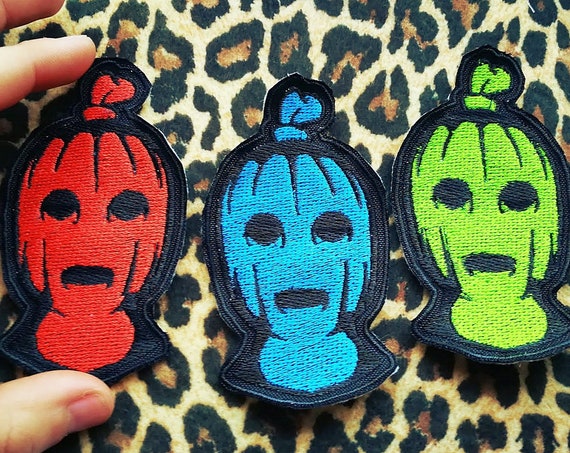 Embroidered Patch "ENCAPUCHADX" 2 size options. Shiny Threads.