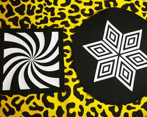 Textile vinyl Patches. Remeshed Edges (not fraying)
