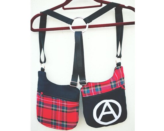 Holsterbags Pistol cartons 2 pockets 4 controllers Scotch fabric and screen printing from Anarkia.