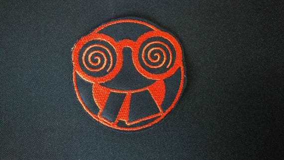 Thread color to choose. Textile patches Embroidered in yarn Rave party acid 8cm