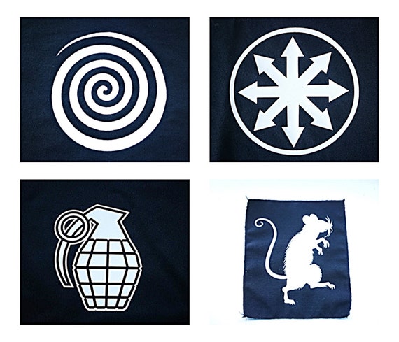 Eco-Vinyl Textile patches. Select Design. Remeshed edges (not fraying)