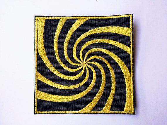 Embroidered visual patch in thread size cm Color of yarn to choose