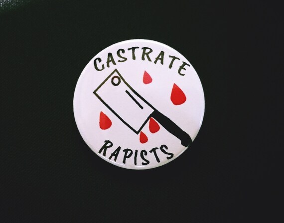 Metal plate/Pin 38 mm standard size. Castrate Rapists
