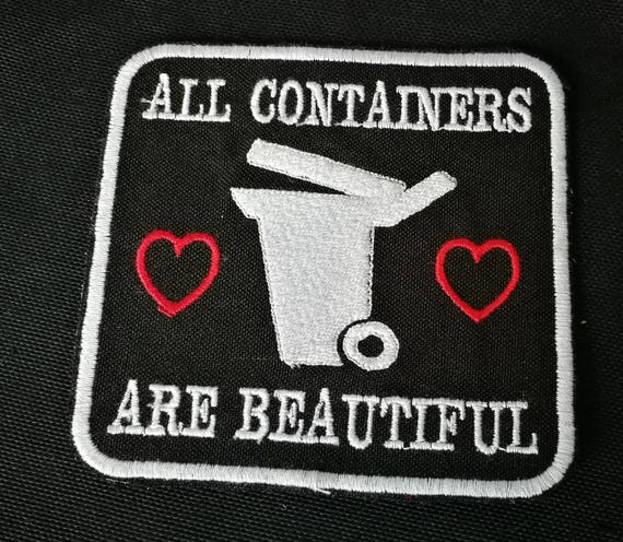 Embroidered patches in thread size 10 cm All containers ahab maximum quality