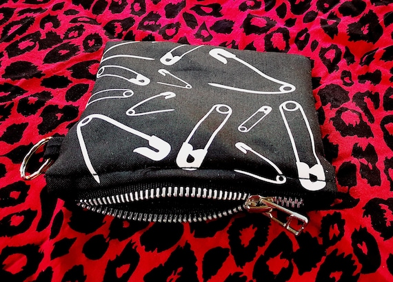 Wallets / mini cotton bag. Immissable Print . 100% handmade. Metallic Zipper Closure