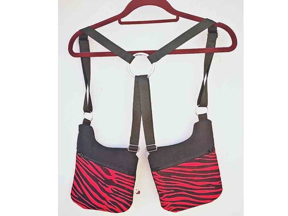 Cartridge strips Red Zebra 2 pockets with zipper Holsterbags holsters. More Colors to choose
