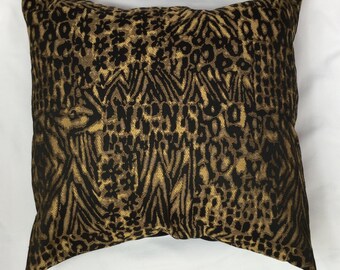 decorative pillow cover Blue Velvet Animal Motif Luxury Throw Pillow