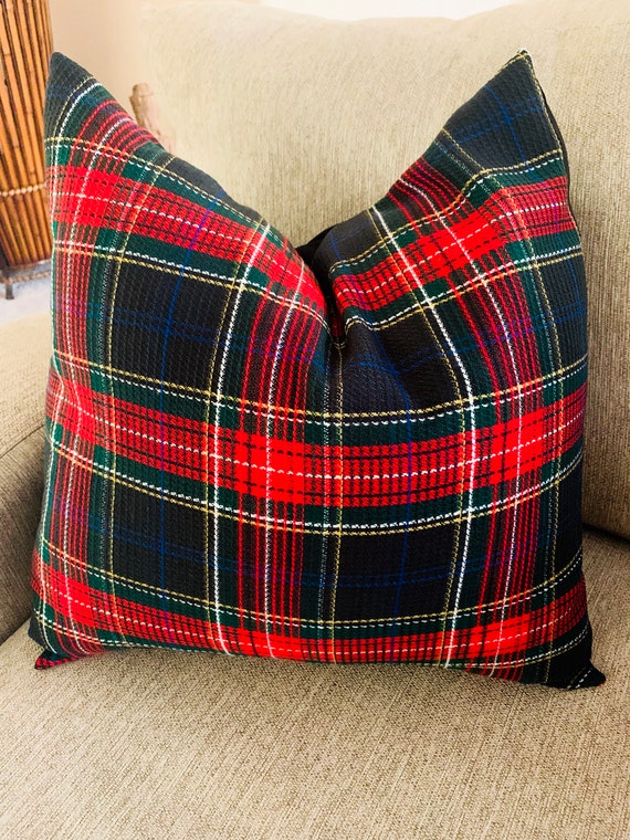 Plaid Pillow Christmas Decor | Etsy Antler Pillow Cover 16x26 Buffalo plaid